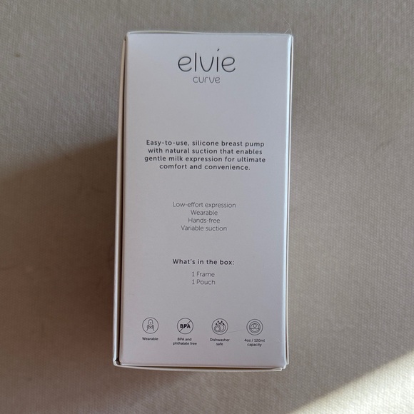 Elvi Curve Silicone Breast Pump in White - Picture 2 of 4